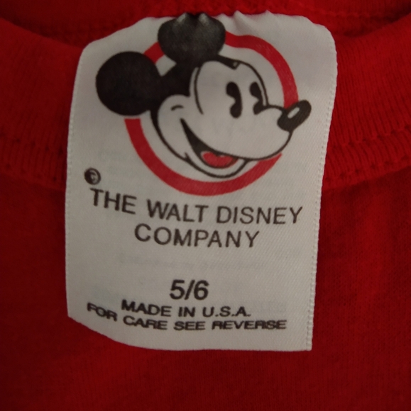 Rare 1990"s Walt Disney Company T-shirt USA Size 5/6 - Picture 5 of 7